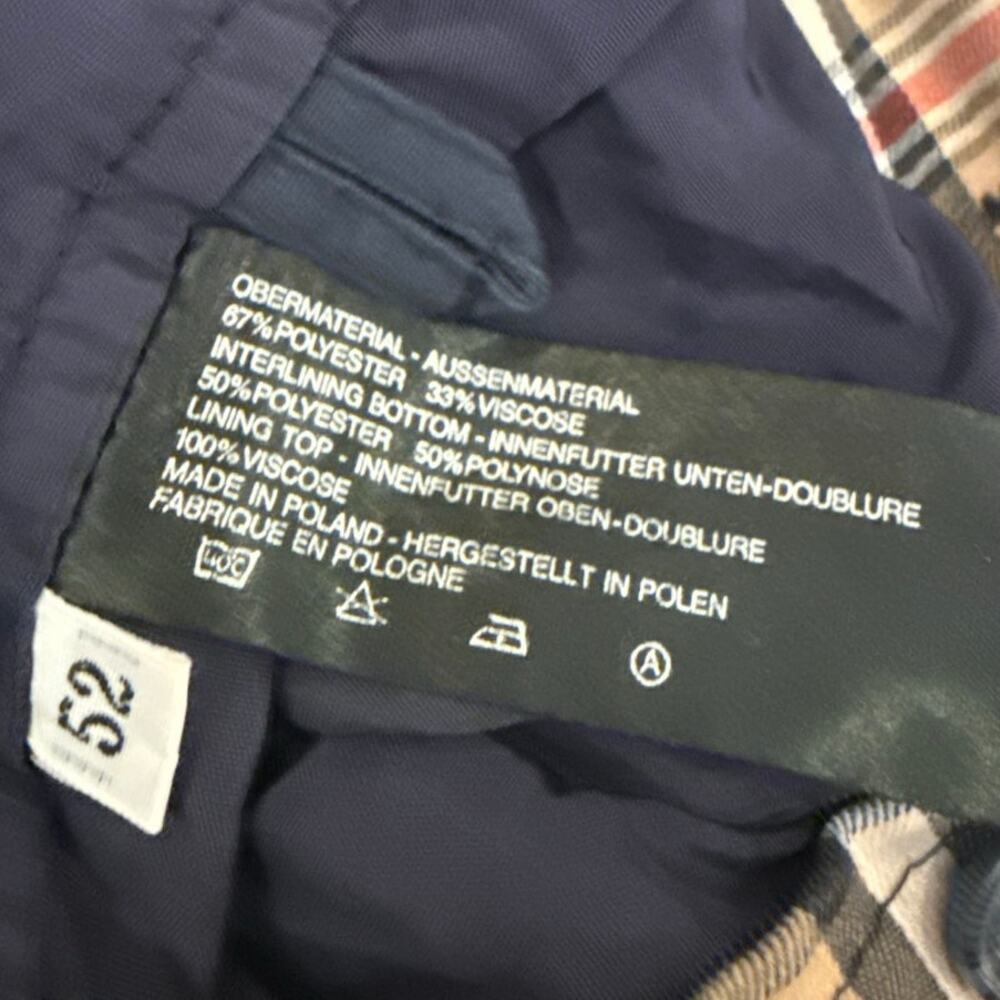 Amanda Leroi ALR Rainwear Navy Rain Coat Jacket Trench Coat US L Euro 52 - Picture 5 of 11